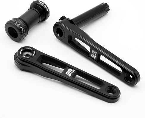 Ultralight Road Bike Crankset 160/165/170mm, Hollow Tech Bicycle Crank Arm Set with Bottom Bracket, 3-Bolt Direct Mount Crank Compatible with GXP,Road,Gravel,Folding Bicycle in Kuwait