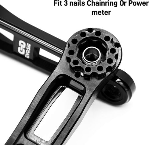 Ultralight Road Bike Crankset 160/165/170mm, Hollow Tech Bicycle Crank Arm Set with Bottom Bracket, 3-Bolt Direct Mount Crank Compatible with GXP,Road,Gravel,Folding Bicycle in Kuwait