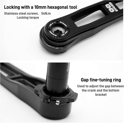Ultralight Road Bike Crankset 160/165/170mm, Hollow Tech Bicycle Crank Arm Set with Bottom Bracket, 3-Bolt Direct Mount Crank Compatible with GXP,Road,Gravel,Folding Bicycle in Kuwait