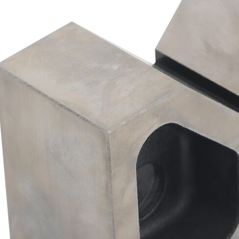 findmall Accuracy Ground 5" Cast Iron V-Blocks - Matched Pair for Machining and Inspection 5" x 3-1/8" x 2" - 90° V-Groove, Hardened in Kuwait