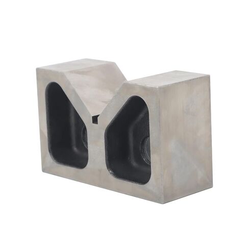 findmall Accuracy Ground 5" Cast Iron V-Blocks - Matched Pair for Machining and Inspection 5" x 3-1/8" x 2" - 90° V-Groove, Hardened in Kuwait