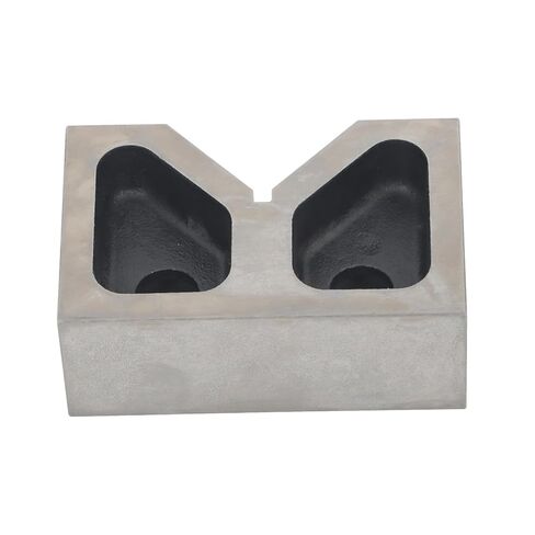 findmall Accuracy Ground 5" Cast Iron V-Blocks - Matched Pair for Machining and Inspection 5" x 3-1/8" x 2" - 90° V-Groove, Hardened in Kuwait