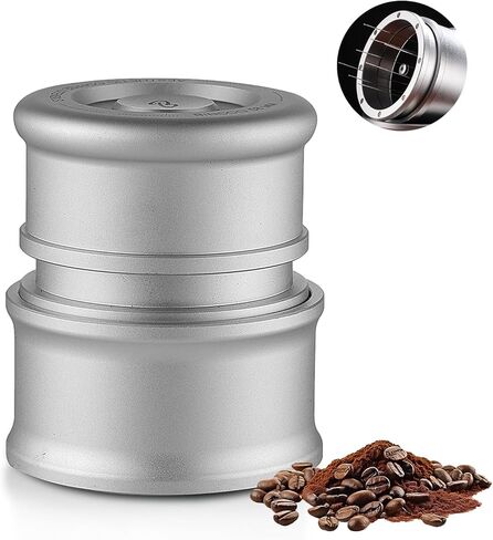 Bincoo 58MM Espresso Stirrer Distribution Tool,Rotate Espresso Needle Stirrer with Base,Aluminium Coffee Stirring Needle for Home Office (Black 58mm) in Saudi Arabia