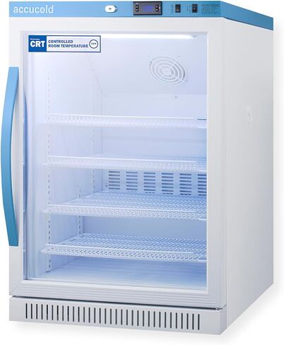 Accucold ARG6PV-CRT 6 Cu.Ft. ADA Height Upright Controlled Room Temperature Cabinet; Automatic Defrost; Stable Operation; Glass Door; Audible Power Failure Alarm; Password Protection; Interior Light in Saudi Arabia
