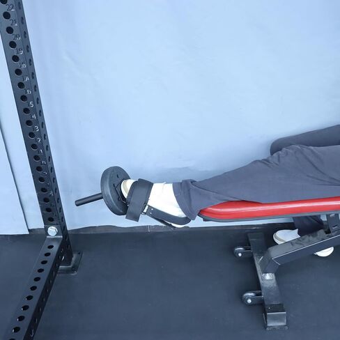 Tib Bar Tibialis Trainer Tibia Dorsi Calf Raise Machine with Straps Anterior Exercise Equipment Knees Over Toes Equipment for Strengthening Calves/Shins/Ankles, Fits 2" Olympic Weight Plates in Kuwait