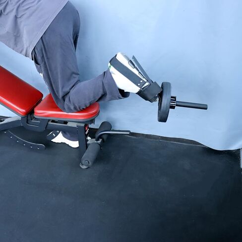 Tib Bar Tibialis Trainer Tibia Dorsi Calf Raise Machine with Straps Anterior Exercise Equipment Knees Over Toes Equipment for Strengthening Calves/Shins/Ankles, Fits 2" Olympic Weight Plates in Kuwait