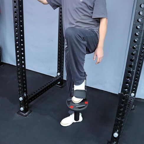 Tib Bar Tibialis Trainer Tibia Dorsi Calf Raise Machine with Straps Anterior Exercise Equipment Knees Over Toes Equipment for Strengthening Calves/Shins/Ankles, Fits 2" Olympic Weight Plates in Kuwait