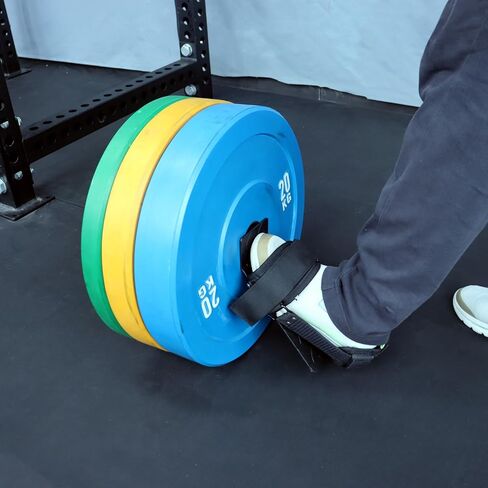 Tib Bar Tibialis Trainer Tibia Dorsi Calf Raise Machine with Straps Anterior Exercise Equipment Knees Over Toes Equipment for Strengthening Calves/Shins/Ankles, Fits 2" Olympic Weight Plates in Kuwait