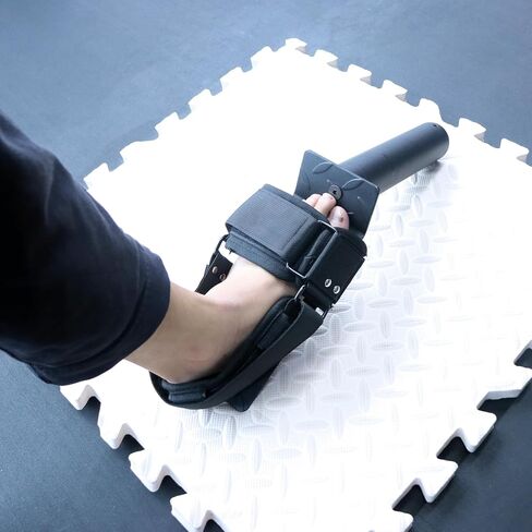 Tib Bar Tibialis Trainer Tibia Dorsi Calf Raise Machine with Straps Anterior Exercise Equipment Knees Over Toes Equipment for Strengthening Calves/Shins/Ankles, Fits 2" Olympic Weight Plates in Kuwait