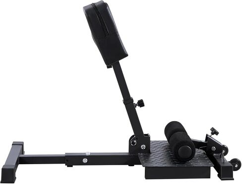 VEVOR Sissy Squat Machine, Multi-Function Deep Sissy Squat Bench for Leg Muscle Training, Easy Setup & Foldable Core Waistline & Glute Workout Equipment, Leg Exercise Machine for Home Gym, Black in Saudi Arabia