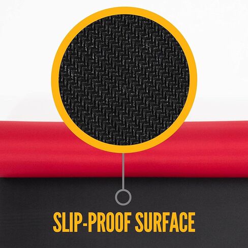 US Cargo Control Neoprene Floor Runner 27 Inch x 20 Feet, Reusable Floor Runner with Slip-Proof Surface and Non-Skid Bottom, Protects All Floor Types, Red in Kuwait