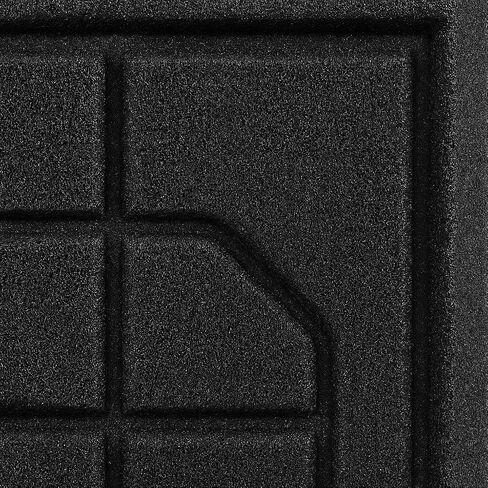 Guardian UPSAFETBLK 22" x 23" Toilet Restroom mat- Case of 6. Black in Kuwait