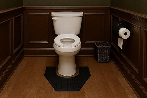 Guardian UPSAFETBLK 22" x 23" Toilet Restroom mat- Case of 6. Black in Kuwait