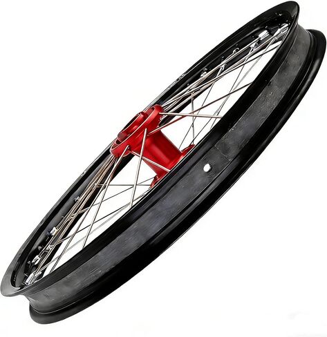 2PCS Motorcycle Rim Strips, Durable Rubber Rim Tape with Valve Stem Hole | Protects Inner Tubes from Spoke Nipple Punctures in Kuwait