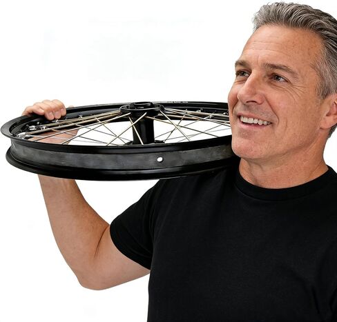 2PCS Motorcycle Rim Strips, Durable Rubber Rim Tape with Valve Stem Hole | Protects Inner Tubes from Spoke Nipple Punctures in Kuwait