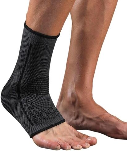 1 PCS 3D Compression Nylon Strap Belt Ankle Protector Football Ankle Support Basketball Ankle Brace Protective(D,S-M) in Saudi Arabia