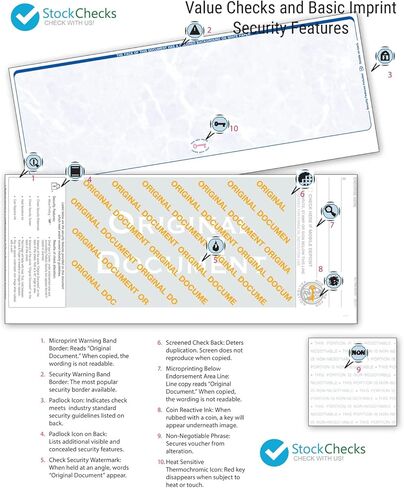 3000 Blue- Linen Laser Check Stock, (Check at Middle) Blank Laser Checks, Laser Check, Bank Checks, Business Checks, or Personal Checks in Kuwait