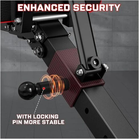 Roman Chair Hyperextension Bench Adjustable Weight Bench for Home Gym Foldable Incline Decline Sit up Exercise with Leg Extension Pad for Ful in Kuwait