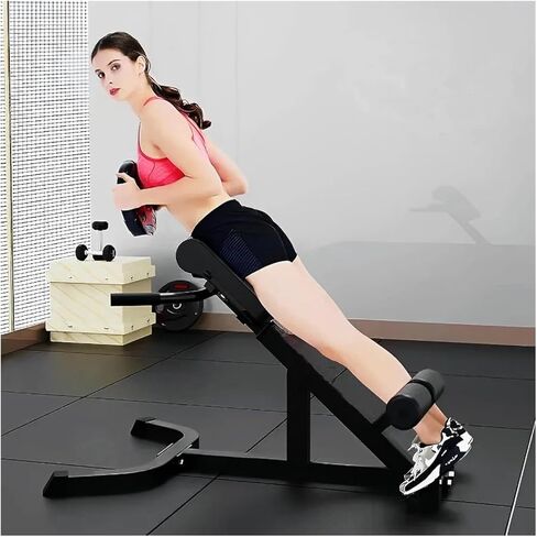 Roman Chair Hyperextension Bench Roman Chair Hyperextension Bench Adjustable Back Extension Machine for Home Gym Core Lower Workout 250lbs Weight Capacity in Kuwait