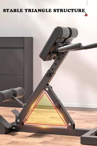 Adjustable Roman Chair for Home Gym, Strengthen Back and5 Height Options, Supports 330lbs in Saudi Arabia