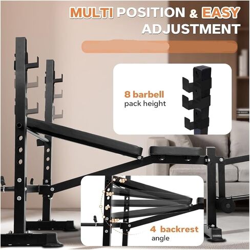 Roman Chair Hyperextension Bench Standard Weight Bench Set with Adjustable Leg Extension and Curl Features Foldable Flat Incline Decline Workout for Home in Kuwait