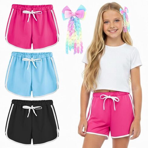 Girls Dolphin Shorts, Childrens Athletic Summer Sports Short in Saudi Arabia
