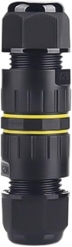 M25 circular connector 2-5 core plastic terminal one in one out lighting waterproof connector(2P wire diameter 10 14mm) in Kuwait