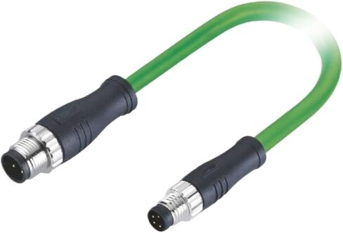 M8 waterproof connector m8 4pin A-Code male straight head + M12 4pin D-Code male straight head 1M in Kuwait