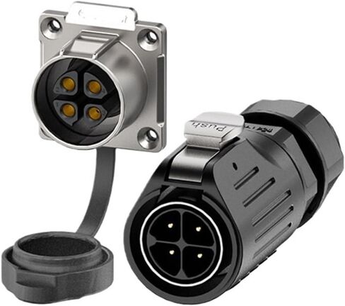 Circular waterproof connector LP24 flange metal type quick power equipment welding waterproof aviation(EW-LP24-10P 10A) in Kuwait