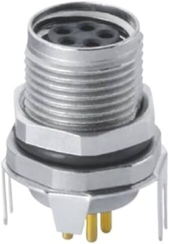 M8 female board connector front lock PCB type shielded type 3/4/5/6/8PIN(M8 6PIN) in Kuwait