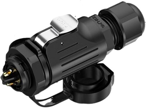 No-welding panel aviation EW-LP16 single hole plastic lock wire 2/3/4/5-pin power connector(EW-LP16-3P 10A) in Kuwait