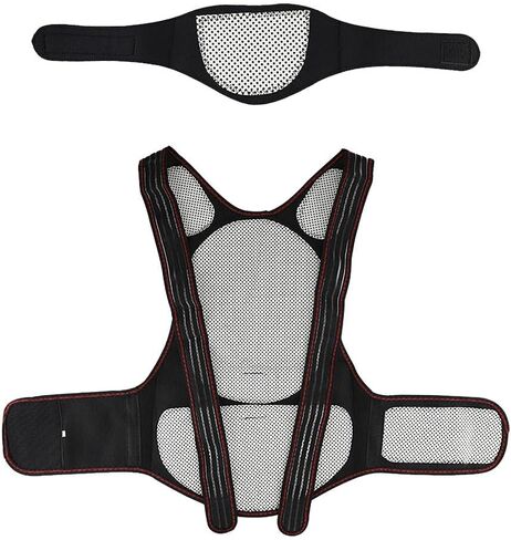 Kikumi 2pcs 108 Magnetic Heating Belt Comfortable Warm Hot Compress Shoulder Protection Neck Protection Vest in Saudi Arabia