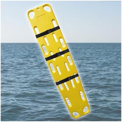 Lightweight Emergency Spine Board Stretcher - 6ft Lifeguard Backboard for Patient Transport & Immobilization, Essential First Aid Rescue Gear (Includes Red Head Immobilizer) in Saudi Arabia