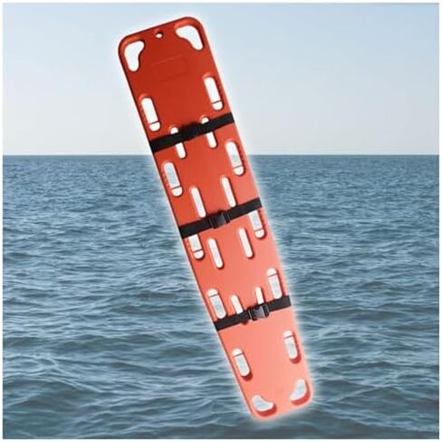 Lightweight Emergency Spine Board Stretcher - 6ft Lifeguard Backboard for Patient Transport & Immobilization, Essential First Aid Rescue Gear (Includes Red Head Immobilizer) in Saudi Arabia
