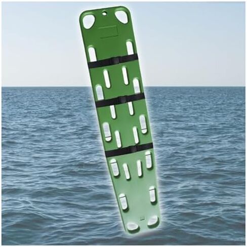 Lightweight Emergency Spine Board Stretcher - 6ft Lifeguard Backboard for Patient Transport & Immobilization, Essential First Aid Rescue Gear (Includes Red Head Immobilizer) in Saudi Arabia