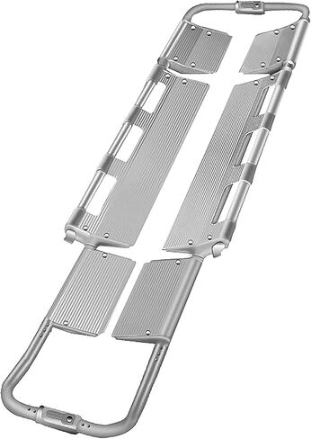 with Head Holder Emergency Rescue Stretcher 3 Gears Telescopic Folding Spine Board Stretcher Patient Emergency Transport Aluminum Alloy Separable Scoop Stretcher in Saudi Arabia