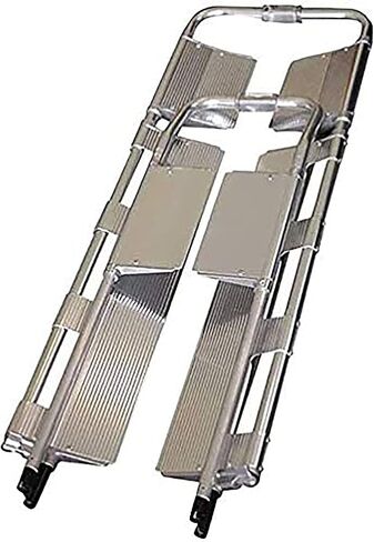 with Head Holder Emergency Rescue Stretcher 3 Gears Telescopic Folding Spine Board Stretcher Patient Emergency Transport Aluminum Alloy Separable Scoop Stretcher in Saudi Arabia