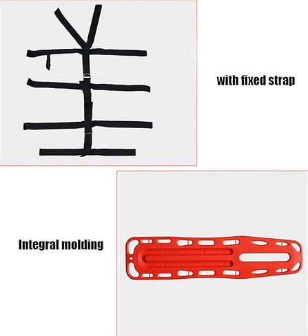 Spine Board Stretcher Backboard for Patient - Portable Patient Transport Rescue Lightweight PE Plastics Ambulance Stretcher with Fixed Strap, for Hospital, Clinic, Home, Ambulance in Saudi Arabia