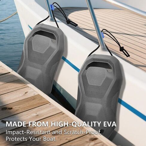 EVA Boat Fenders Boat Bumpers for Docking Fit for Pontoon Bass Boat Jon Bumper Fender Boat Jet Ski Boat Boat Dock Grey in Kuwait