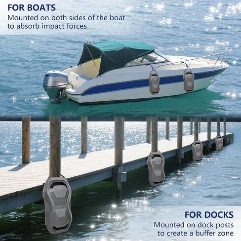 EVA Boat Fenders Boat Bumpers for Docking Fit for Pontoon Bass Boat Jon Bumper Fender Boat Jet Ski Boat Boat Dock Grey in Kuwait