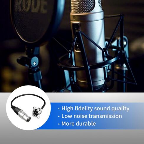 (8PCS) XLR Pass Through Cables Male to Female [New Version 2026] D Type XLR Cable for Audio Equipment Mixers Studio Box Connector Wall Plate Solderless with Installation Screws and Nuts in Saudi Arabia