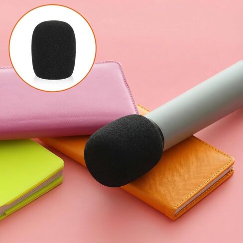 4 Pack Microphones Cover Soft Foam Mic Covers Microphone Foam Covers Microphone Windscreen Protection for Most Standard Handheld Microphones in Kuwait