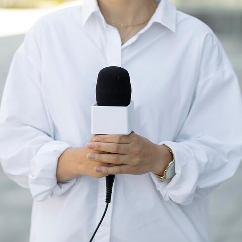 4 Pack Microphones Cover Soft Foam Mic Covers Microphone Foam Covers Microphone Windscreen Protection for Most Standard Handheld Microphones in Kuwait