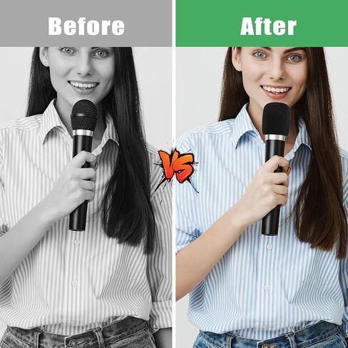 4 Pack Microphones Cover Soft Foam Mic Covers Microphone Foam Covers Microphone Windscreen Protection for Most Standard Handheld Microphones in Kuwait