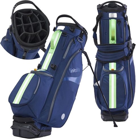 Ultra Lightweight Waterproof Golf Stand Bag with Rain Cover | Full-Length, 6 Pockets with Magnetic Access & Dual X-Strap | Easy-Carry for Men & Women in Kuwait