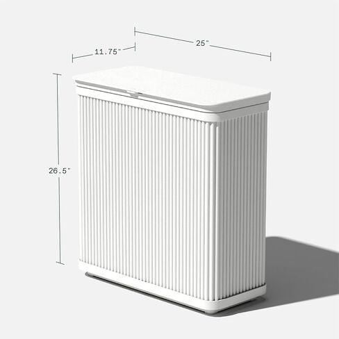Veradek Tambour Series Outdoor Trash Can with Lid – All-Weather Waste Bin for Patio, Pool, BBQs & Parties | Durable Dual Bag System up to 30 Gallons | Modern Design for Backyard or Deck in Saudi Arabia