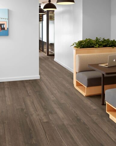 Shaw 5524V in The Grain II 12 6" x 48" Vinyl Flooring with 0.30mm Wear Layer - Sold by Carton (41.72 SF/Carton) - English Gray in Saudi Arabia