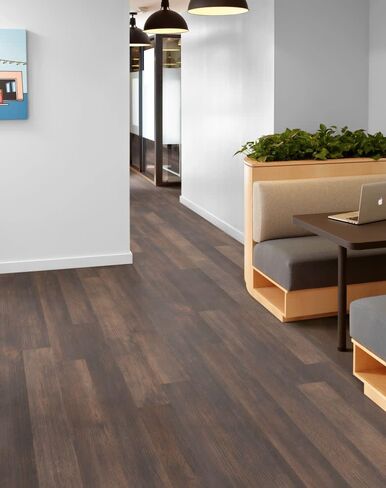 Shaw 5524V in The Grain II 12 6" x 48" Vinyl Flooring with 0.30mm Wear Layer - Sold by Carton (41.72 SF/Carton) - English Gray in Saudi Arabia