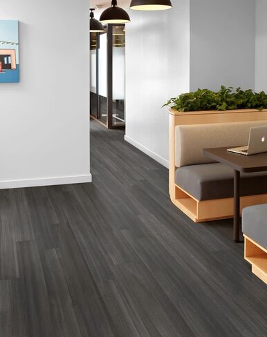 Shaw 5524V in The Grain II 12 6" x 48" Vinyl Flooring with 0.30mm Wear Layer - Sold by Carton (41.72 SF/Carton) - English Gray in Saudi Arabia