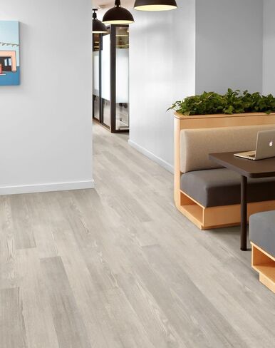 Shaw 5524V in The Grain II 12 6" x 48" Vinyl Flooring with 0.30mm Wear Layer - Sold by Carton (41.72 SF/Carton) - English Gray in Saudi Arabia